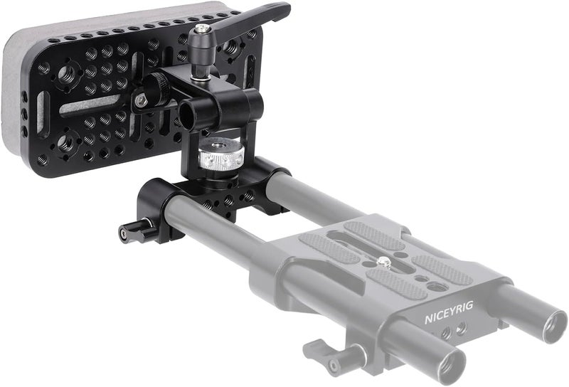 NICEYRIG Camera Chest Pad Mount with Mounting Cheese Plate, Adjustable Magic Arm, 15mm Rod Clamp for 15mm DSLR Camera Handheld Steady Shooting - 619 - Image 1